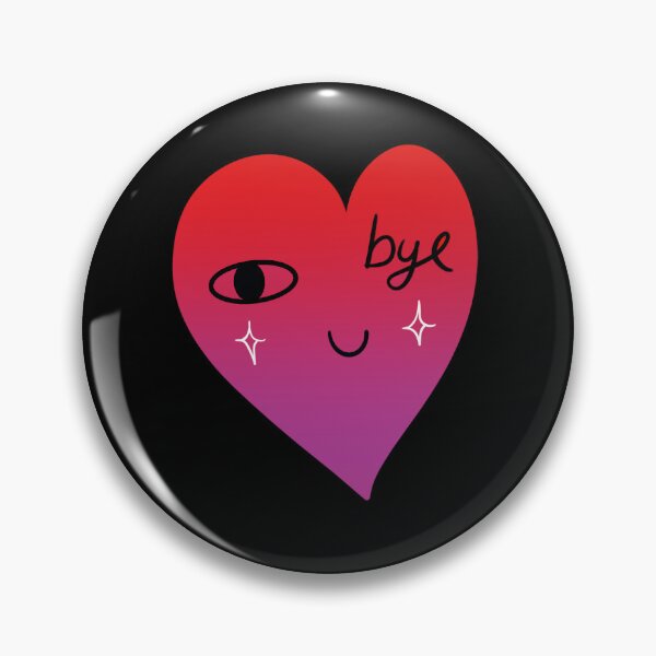 Item preview, bye heart sticker designed and sold by SonDesigns.