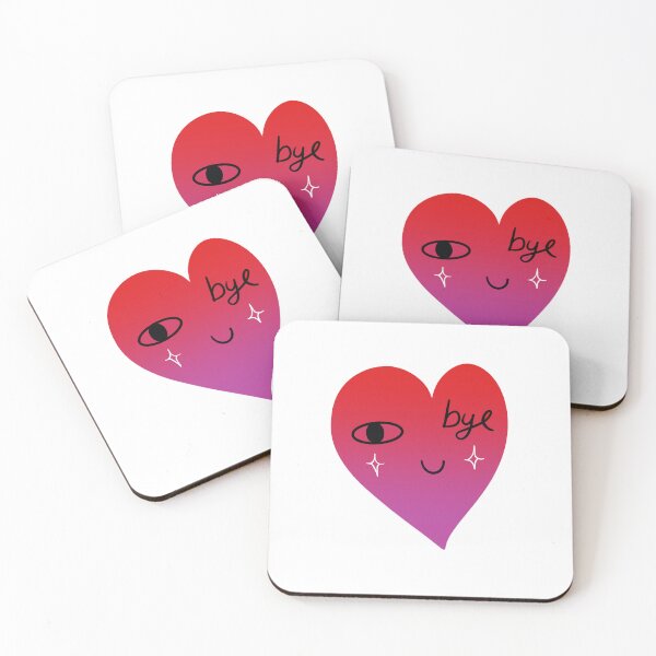 Item preview, bye heart sticker designed and sold by SonDesigns.