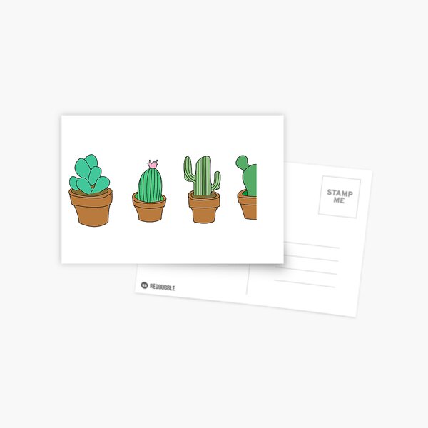 My friendly cactus family Postcard