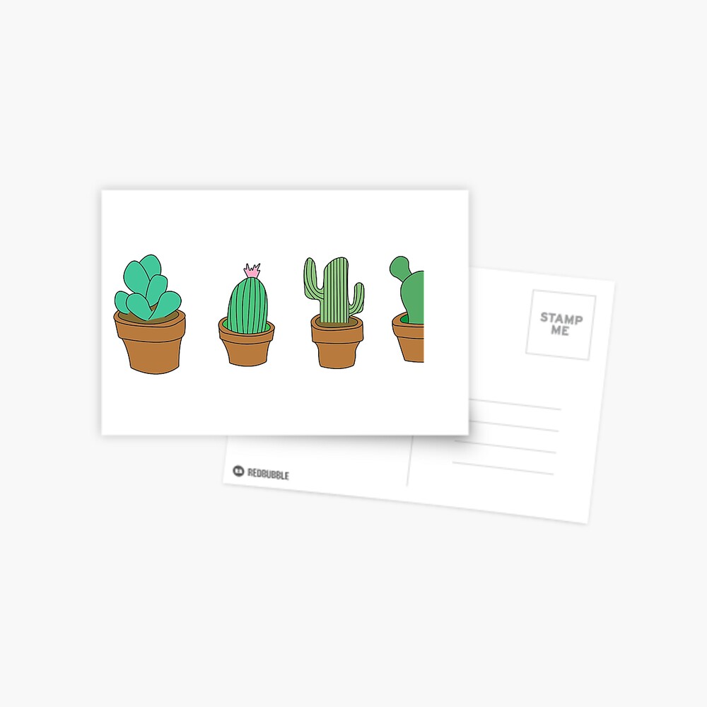 My friendly cactus family Postcard