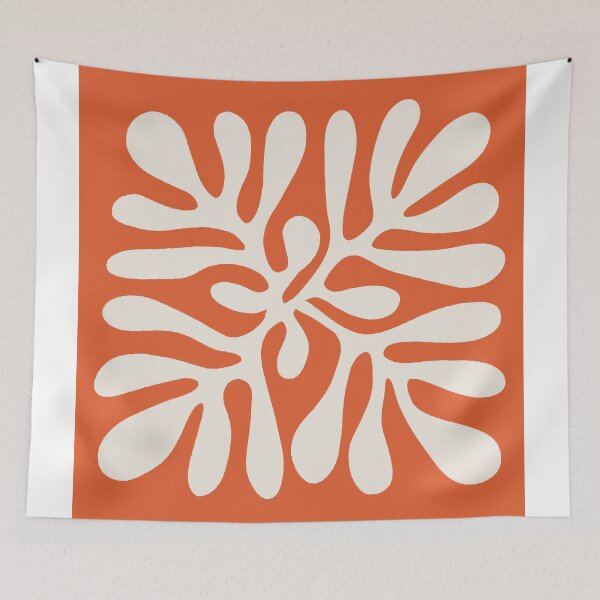 Item preview, Henri Matisse Flower, Paper Decoupes Art new orange, Matisse Cutout's Flower designed and sold by re-make-.