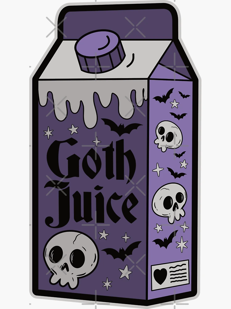 Goth Juice Carton Enamel Pin