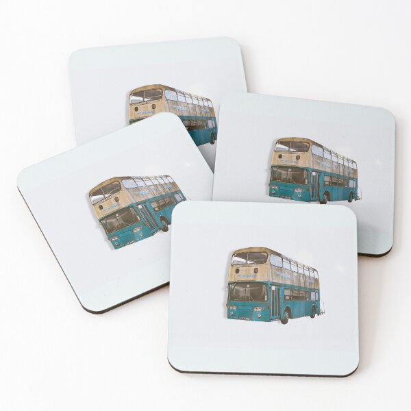 Item preview, Vintage Blue Bus from The London Bus Museum designed and sold by CrystalsArtPaws.