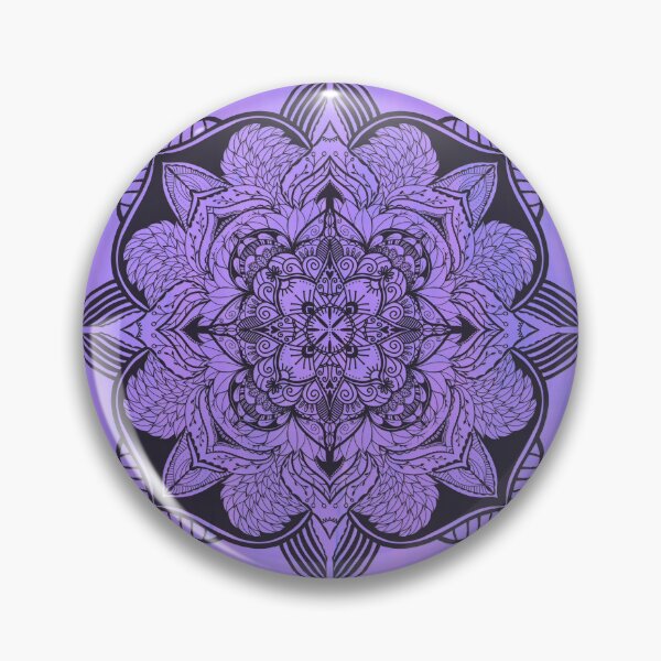 Artikelvorschau, Scherenschnitt-Mandala - schwarz lila entworfen und verkauft von Shelley Winters.