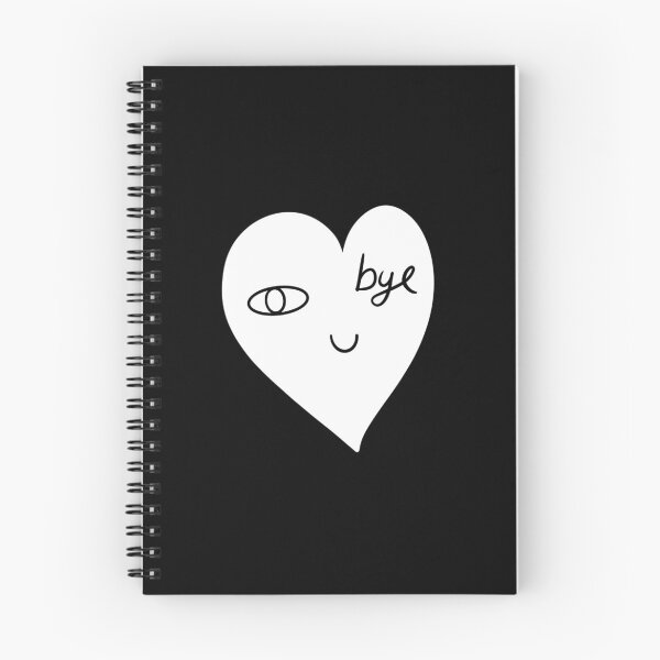 Item preview, Black and white Bye heart sticker designed and sold by SonDesigns.
