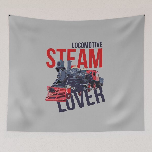 Item preview, Railway vintage steam locomotive lover steam trains train designed and sold by frikitren.