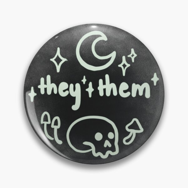 Item preview, they/them pronouns - for the spooky designed and sold by smoari.