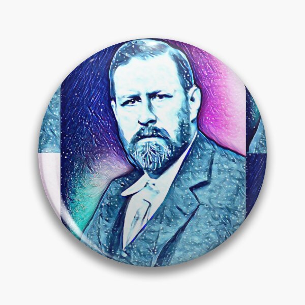 Artikelvorschau, Bram Stoker Kunstwerk | Bram Stoker-Porträt | Bram Stoker Wandkunst entworfen und verkauft von Suyogsonar25.