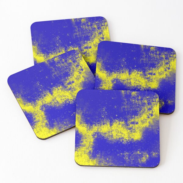 Item preview, Blue and Yellow Abstract designed and sold by CafiArtStudio.