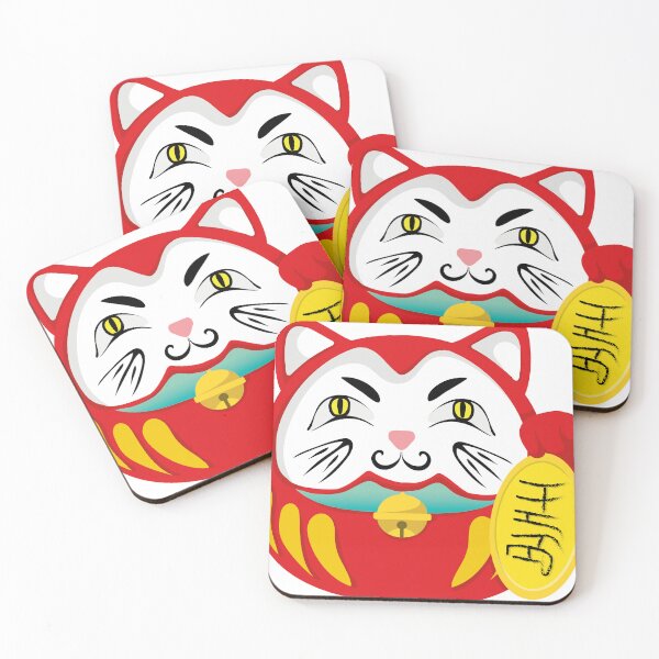 Item preview, Daruma Lucky Cat designed and sold by Yoko-Design.