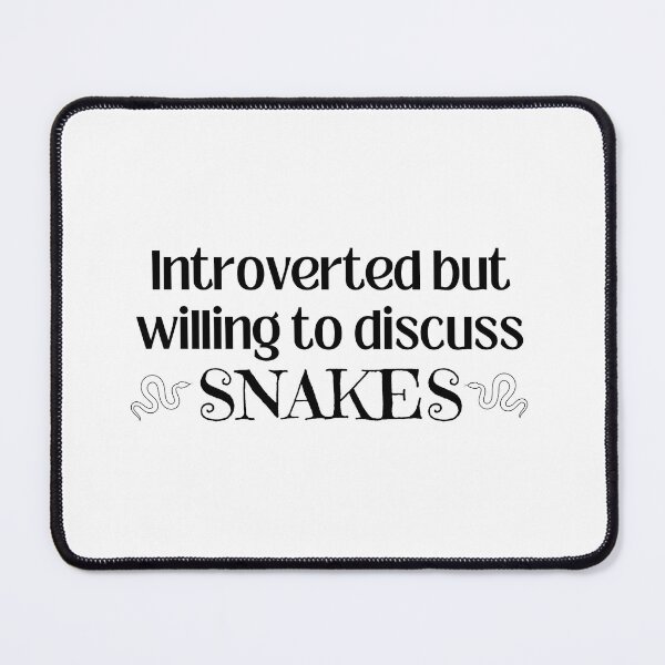 Item preview, Introverted but willing to discuss Snakes T-shirt  designed and sold by Nerdygirlteez.