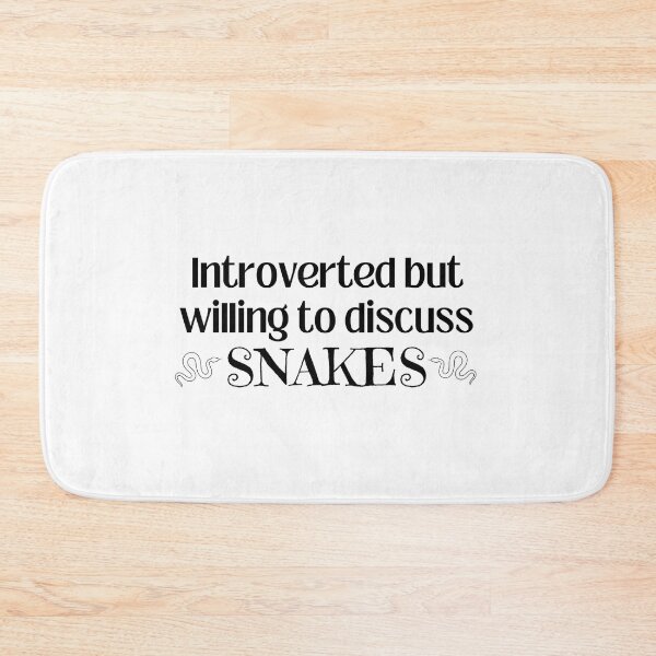 Item preview, Introverted but willing to discuss Snakes T-shirt  designed and sold by Nerdygirlteez.