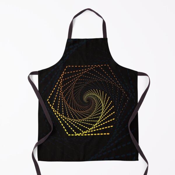 Item preview, Abstract Spiral Hexagon Ornament with Dashes Line designed and sold by Viability Creative.
