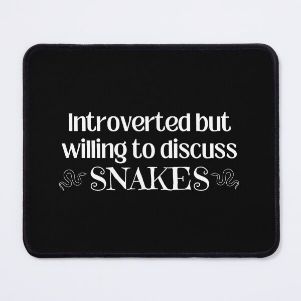 Item preview, Introverted but willing to discuss Snakes T-shirt  designed and sold by Nerdygirlteez.