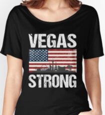 Las Vegas Strong Flag T-Shirt Women's Relaxed Fit T-Shirt