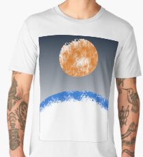 Orange fire sun Men's Premium T-Shirt