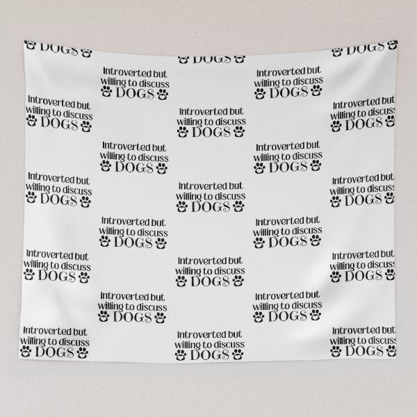 Item preview, Introverted but willing to discuss Dogs T-shirt  designed and sold by Nerdygirlteez.