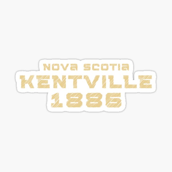 Item preview, Kentville 1886 Nova Scotia Canada Retro Style designed and sold by CraftwithNadia.