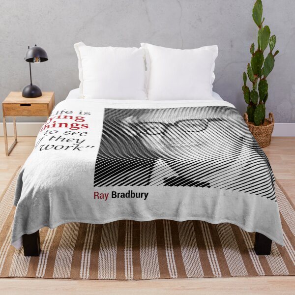 Item preview, Ray Bradbury's Portrait with a Creativity Quote designed and sold by emotica.