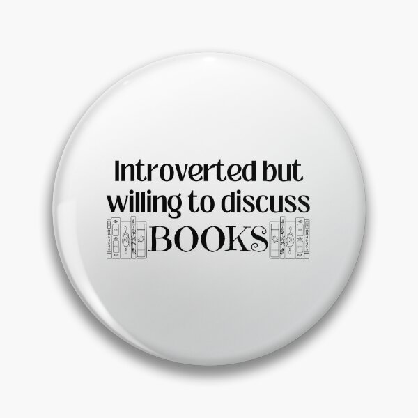 Item preview, Introverted but willing to discuss Books T-shirt  designed and sold by Nerdygirlteez.