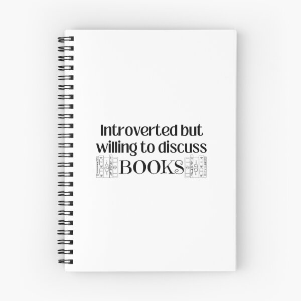 Item preview, Introverted but willing to discuss Books T-shirt  designed and sold by Nerdygirlteez.