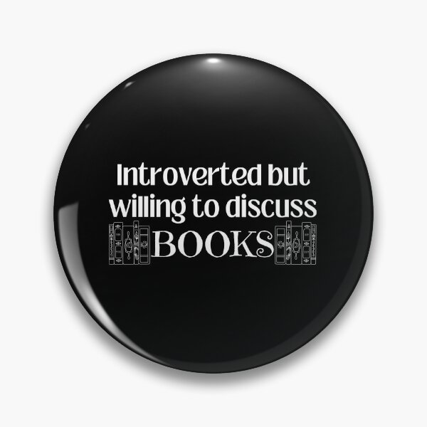Item preview, Introverted but willing to discuss Books T-shirt  designed and sold by Nerdygirlteez.