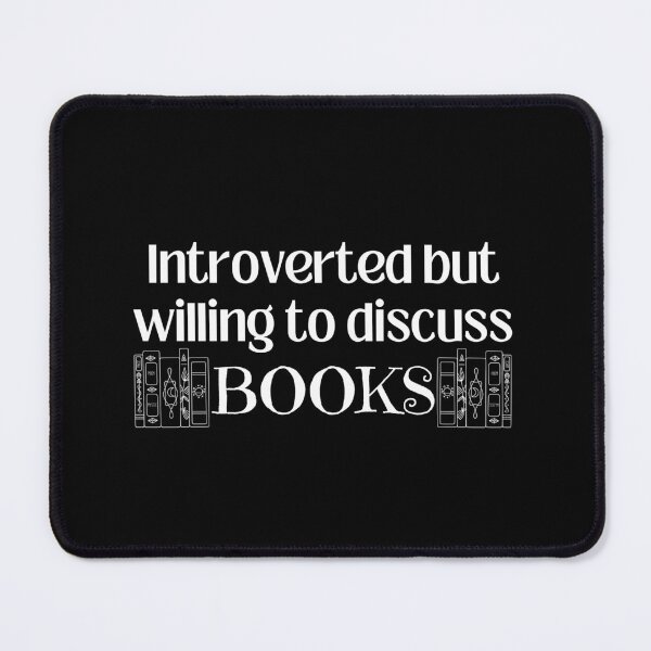 Item preview, Introverted but willing to discuss Books T-shirt  designed and sold by Nerdygirlteez.