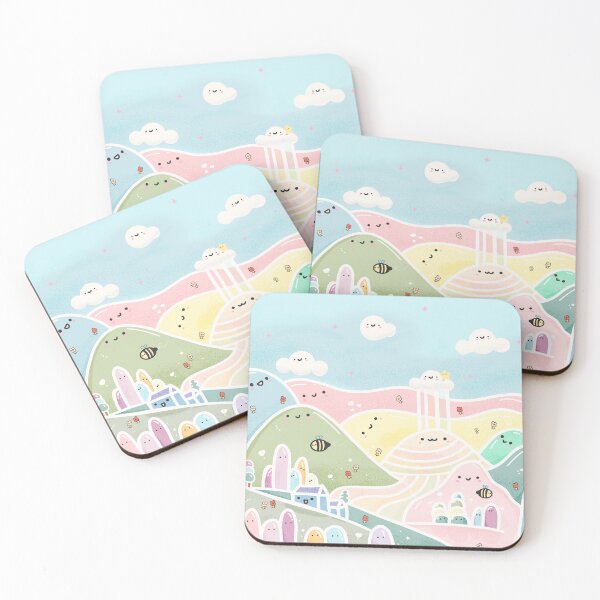 Item preview, Kawaii cute pastel landscapes designed and sold by Tuky Waingan.