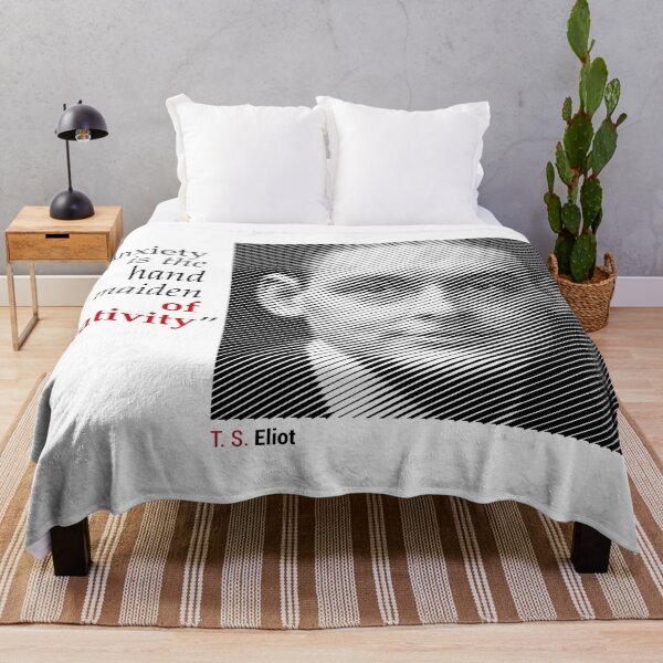 Item preview, T. S. Eliot's Portrait with a Creativity Quote designed and sold by emotica.