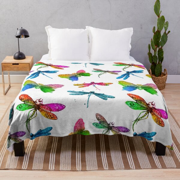 Item preview, butterflies and dragonflies - seamless pattern designed and sold by AspectArtWorks.
