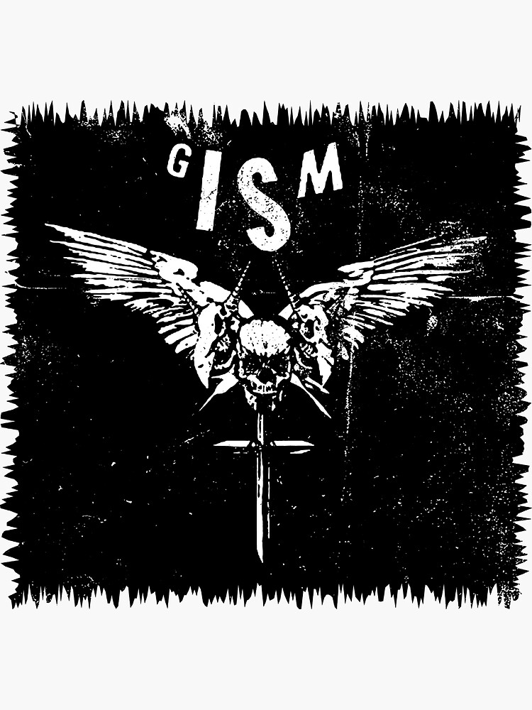 "GISM Japanese hardcore Punk Logo" Sticker for Sale by BrokenUpBands ...