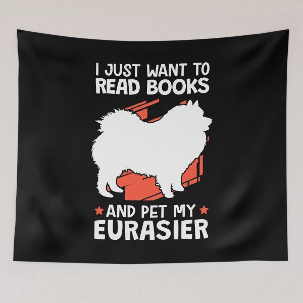 Item preview, Reading books and petting Eurasiers designed and sold by madgrfx.