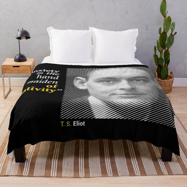 Item preview, T. S. Eliot's Portrait with a Creativity Quote (inverse) designed and sold by emotica.