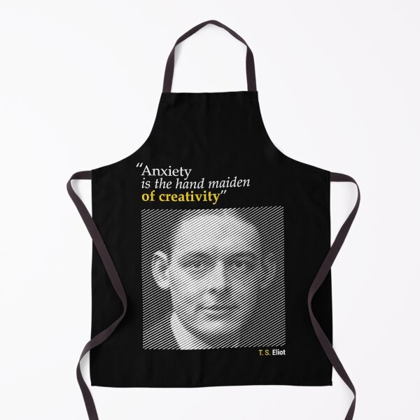 Item preview, Retrato de T. S. Eliot con una cita de creatividad (inverso) designed and sold by emotica.