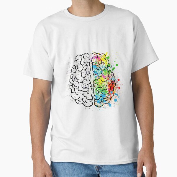 Item preview, BEAUTIFUL NERDY BRAIN T-shirt designed and sold by Darkweiss.