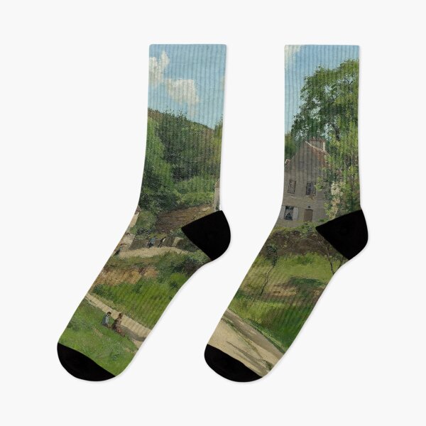 Item preview, The Hermitage at Pontoise Camille Pissarro designed and sold by OldTimeArt.