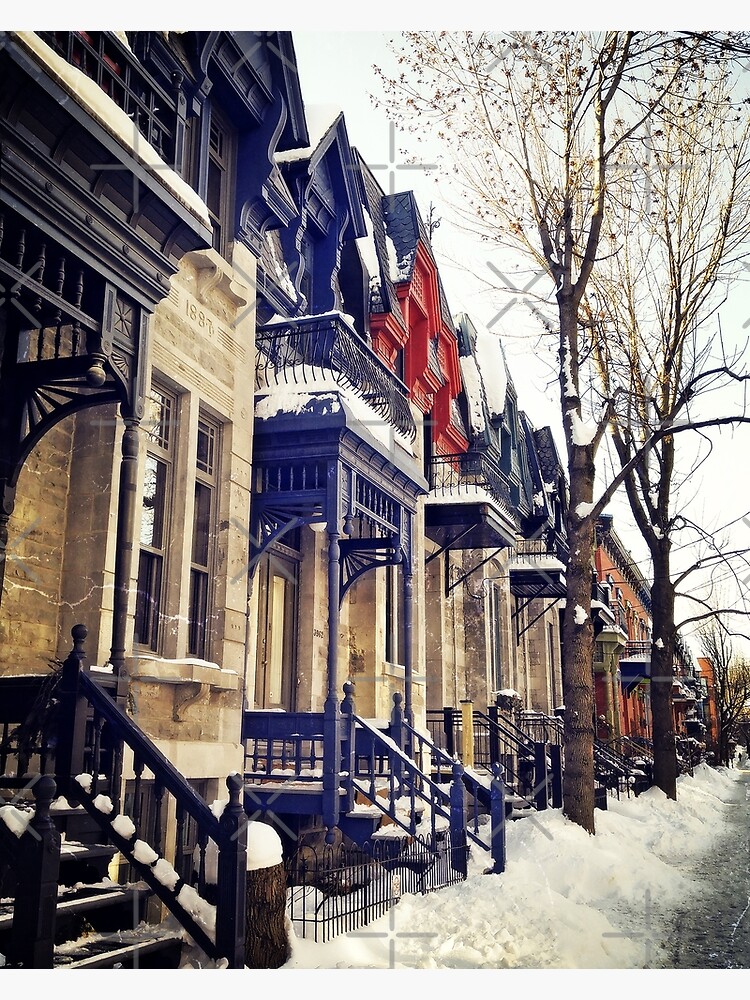 "Montreal Architecture Rue Laval" Poster for Sale by thelonelypixel