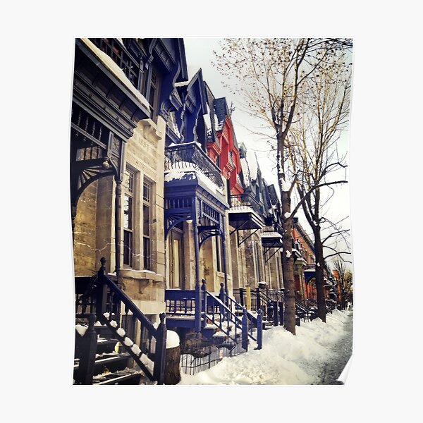 "Montreal Architecture Rue Laval" Poster for Sale by thelonelypixel