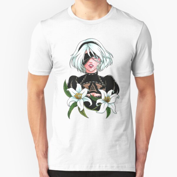 Yorha - 2B fanart Slim Fit T-Shirt