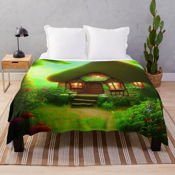 Item preview, Fantasy House In a Greenery Scene, Fantasy Cottagecore designed and sold by NatureFood.