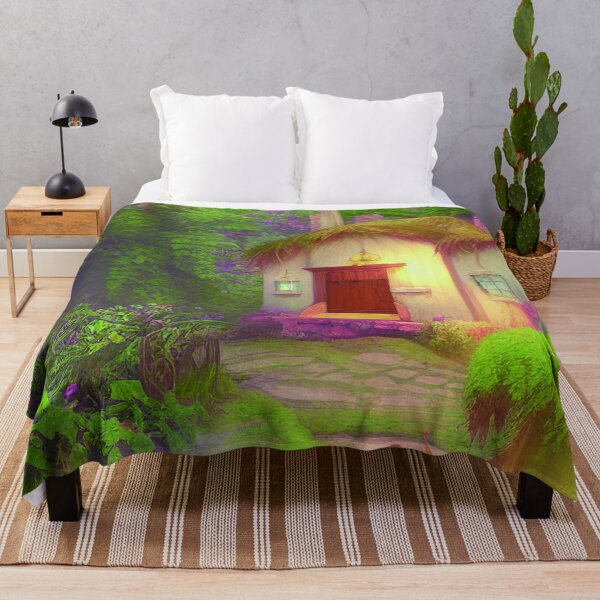 Item preview, Fantasy House In a Greenery Scene, Fantasy Cottagecore designed and sold by NatureFood.