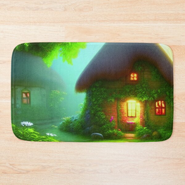 Item preview, Fantasy House In a Greenery Scene, Fantasy Cottagecore designed and sold by NatureFood.