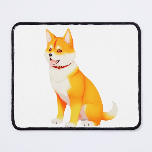 Item preview, A cute and fluffy dog sitting down waiting for an owner with his tongue out designed and sold by Pinghing.