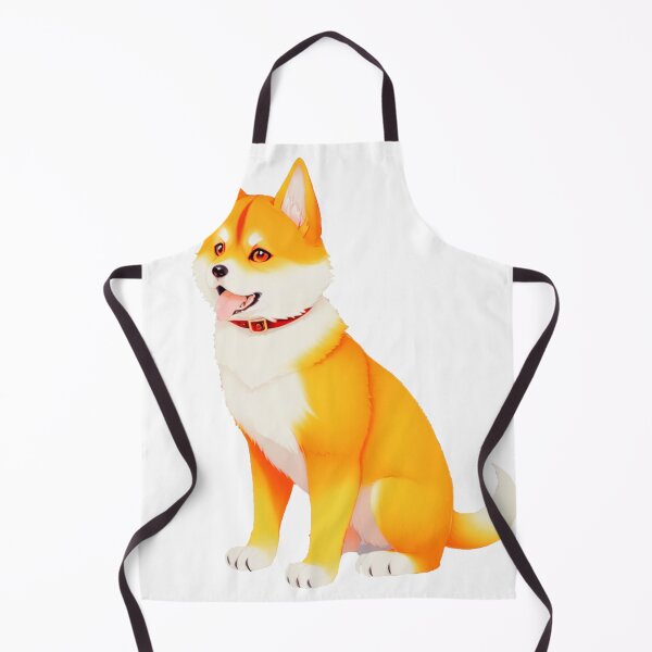 Item preview, A cute and fluffy dog sitting down waiting for an owner with his tongue out designed and sold by Pinghing.