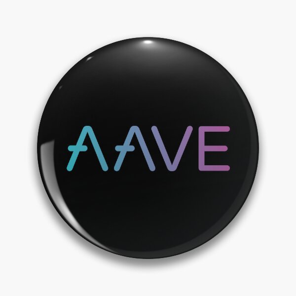 Item preview, Aave AAVE Crypto Altcoin - Clean Gradient Text Logo designed and sold by CryptoMoods.