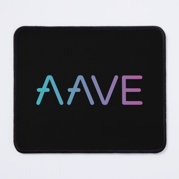 Item preview, Aave AAVE Crypto Altcoin - Clean Gradient Text Logo designed and sold by CryptoMoods.