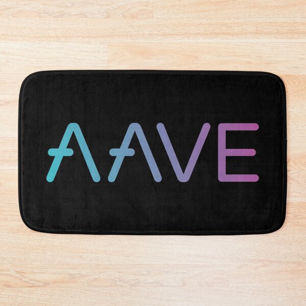 Item preview, Aave AAVE Crypto Altcoin - Clean Gradient Text Logo designed and sold by CryptoMoods.