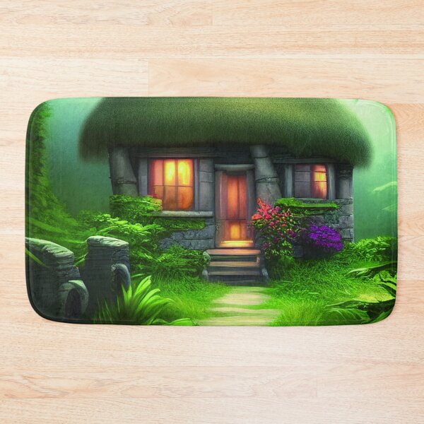 Item preview, Fantasy House In a Greenery Scene, Fantasy Cottagecore designed and sold by NatureFood.