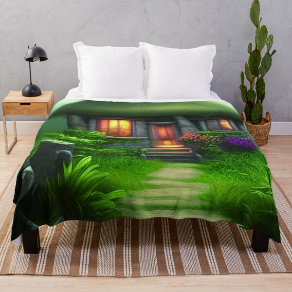 Item preview, Fantasy House In a Greenery Scene, Fantasy Cottagecore designed and sold by NatureFood.