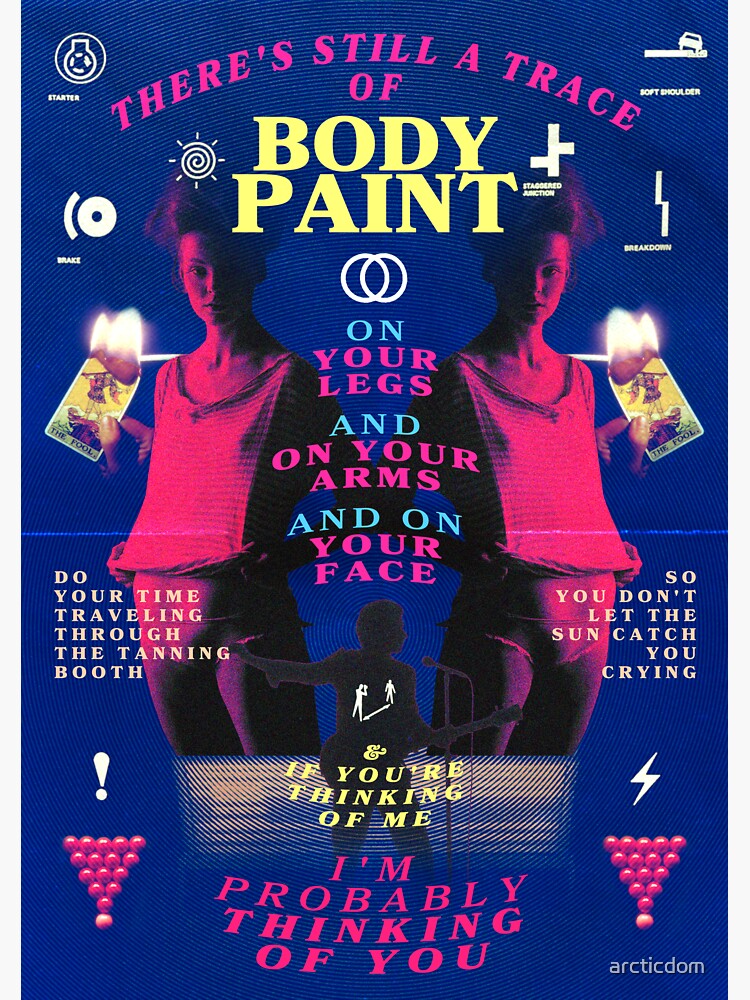 "BODY PAINT / Arctic Monkeys The Car" Sticker for Sale by arcticdom